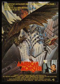 6x652 Q German '82 American Monster, cool completely different art of the winged serpent attacking!