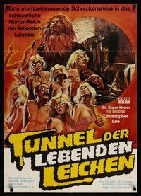 6x653 RAW MEAT German '73 buried alive in London's plague-ridden tunnels, different zombie art!