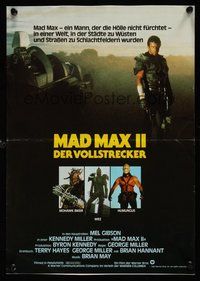 6x662 MAD MAX 2: THE ROAD WARRIOR German 12x17 '82 full-length Mel Gibson + images of villains!