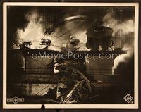 6x629 METROPOLIS German 9.25x11.75 lobby card #36 '27 Fritz Lang classic, machinery gone haywire!