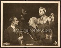 6x627 METROPOLIS German 9.25x11.75 LC #6 '27 Fritz Lang, best image of Alfred Abel & the robot!