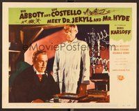 6x370 ABBOTT & COSTELLO MEET DR. JEKYLL & MR. HYDE LC #4 '53 Boris Karloff & John Dierkes in lab!