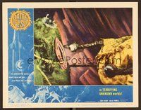 6x379 BATTLE BEYOND THE SUN LC #6 '62 cool image of two monsters of terrifying unknown worlds!