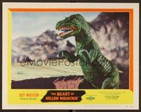 6x382 BEAST OF HOLLOW MOUNTAIN LC #7 '56 best close up of realy fake looking Tyrannosaurus Rex!