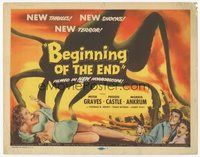 6x318 BEGINNING OF THE END TC '57 the U.S. may use the A-bomb to destroy the giant bugs!