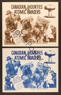6x486 CANADIAN MOUNTIES VS ATOMIC INVADERS 30 LCs '53 wacky Republic sci-fi serial in 12 chapters!