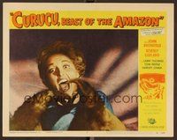6x395 CURUCU, BEAST OF THE AMAZON LC #6 '56 best c/u of monster's claw attacking Beverly Garland!