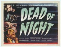 6x329 DEAD OF NIGHT TC '46 Alberto Cavalcanti English classic, cool horror montage artwork!
