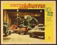 6x400 DEADLY MANTIS LC #4 '57 great image of giant insect on highway demolishing cars in its path!