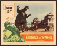 6x413 GODZILLA VS. THE THING LC #3 '64 full-length image of the giant lizard terrorizing Japan!