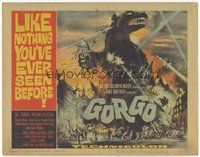 6x336 GORGO TC '61 great artwork of giant monster terrorizing city by Joseph Smith!