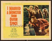 6x423 I MARRIED A MONSTER FROM OUTER SPACE LC #1 '58 close up of Gloria Talbott with 3 monsters!
