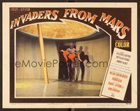 6x428 INVADERS FROM MARS LC #7 '53 full-length image of alien holding girl inside spaceship!