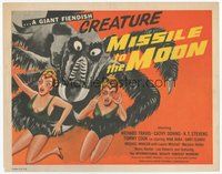 6x351 MISSILE TO THE MOON TC '59 giant fiendish creature, a strange and forbidding race!