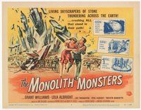 6x353 MONOLITH MONSTERS TC '57 classic Reynold Brown sci-fi art of living skyscrapers!