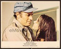 6x472 SOYLENT GREEN LC #5 '73 close up of Charlton Heston & pretty Leigh Taylor Young!
