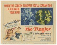 6x364 TINGLER TC '59 Vincent Price, William Castle, terrified audience, presented in Percepto!