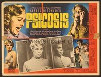 6x112 PSYCHO Mexican LC '60 Alfred Hitchcock, pretty Janet Leigh decides to steal lots of cash!