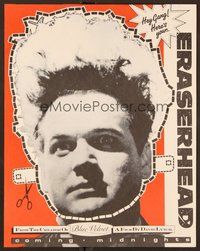 6x734 ERASERHEAD promo mask '77 directed by David Lynch, Jack Nance, surreal fantasy horror!