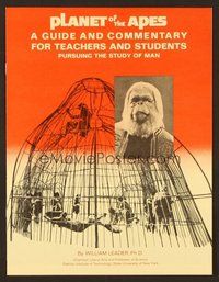 6x751 PLANET OF THE APES study guide '68 guide & commentary for teachers & students studying man!