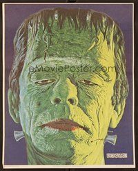 6x746 FRANKENSTEIN commercial 11x14 glow-in-the-dark poster '75 Glenn Strange as the monster!