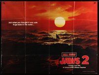 6x063 JAWS 2 subway poster '78 just when you thought it was safe to go back in the water!