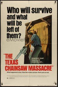 6x283 TEXAS CHAINSAW MASSACRE Bryanston 1sh '74 Tobe Hooper cult classic slasher horror!
