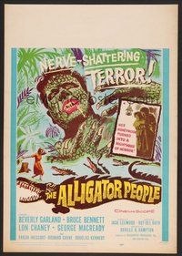 6x036 ALLIGATOR PEOPLE WC '59 Lon Chaney Jr., Beverly Garland's honeymoon turned into a nightmare!
