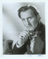 6x595 PETER CUSHING 8x10 still '50s great close portrait in costume as Baron Frankenstein!