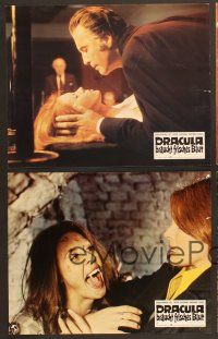 6x677 SATANIC RITES OF DRACULA 10 German LCs '74 great images of Christopher Lee as the Count!