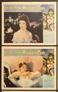 6x530 BEAST FROM HAUNTED CAVE 6 LCs '59 Roger Corman, Michael Forest, Sheila Carol, horror!