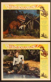 6x521 DINOSAURUS 7 LCs '60 great special effects scenes with really fake looking dinosaurs!