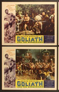 6x523 GOLIATH & THE BARBARIANS 7 LCs '59 strongest man Steve Reeves & sexy exotic Chelo Alonso!