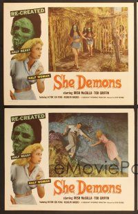 6x548 SHE DEMONS 4 LCs '58 experiments gone wrong, dangerous sexy women go from beauty to beast!