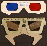 6x722 3D GLASSES 4 pairs '50s - '80s different kinds to see movies in the 3rd dimension!