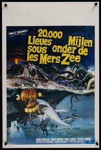 6y317 20,000 LEAGUES UNDER THE SEA Belgian R80s Jules Verne classic, great different art!