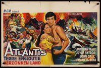 6y324 ATLANTIS THE LOST CONTINENT Belgian '61 George Pal underwater sci-fi, cool fantasy art!