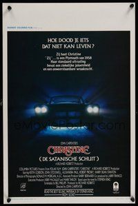 6y339 CHRISTINE Belgian '83 written by Stephen King, directed by John Carpenter, creepy car image!