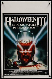 6y372 HALLOWEEN III Belgian '82 Season of the Witch, horror sequel, cool Landi horror art!