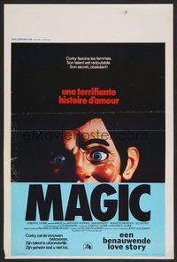 6y402 MAGIC Belgian '78 Richard Attenborough, ventriloquist Anthony Hopkins, creepy dummy image!