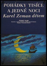 6y167 THOUSAND & ONE NIGHTS Czech 11x16 '74 Karel Zeman's Pohadky tisice a jedne noci, Vaca art!