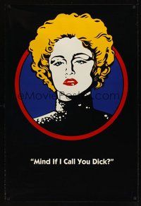 6y506 DICK TRACY DS Breathless Mahoney style teaser 1sh '90 cool art of Madonna!