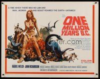 6y053 ONE MILLION YEARS B.C. 1/2sh '66 full-length sexiest prehistoric cave woman Raquel Welch!