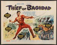 6y068 THIEF OF BAGHDAD 1/2sh '61 daring Steve Reeves does fantastic deeds and defies an empire!