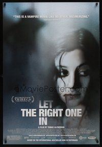 6y533 LET THE RIGHT ONE IN DS 1sh '08 Tomas Alfredson vampire horror thriller!