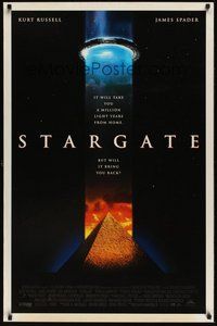 6y585 STARGATE DS 1sh '94 Kurt Russell, James Spader, a million light years from home!