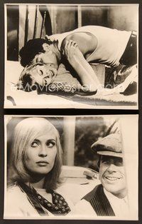 6z532 BONNIE & CLYDE 2 11x14 stills '67 notorious crime duo Warren Beatty & Faye Dunaway!