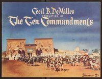 6z012 TEN COMMANDMENTS Australian program '56 Cecil B. DeMille, Charlton Heston, Yul Brynner!