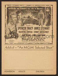 6z223 MALAYA herald '49 James Stewart, Spencer Tracy, Valentina Cortesa