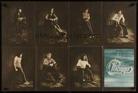 6z166 CHICAGO individual style album insert '70s cool images of the band seated in a chair!
